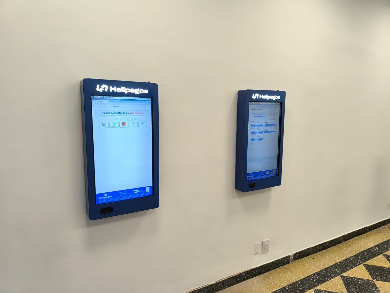 Vista general del proyecto Helipagos en funcionamiento